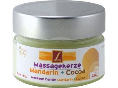 Massage-Kerze, Mandarin + COCOA, Premium Quality